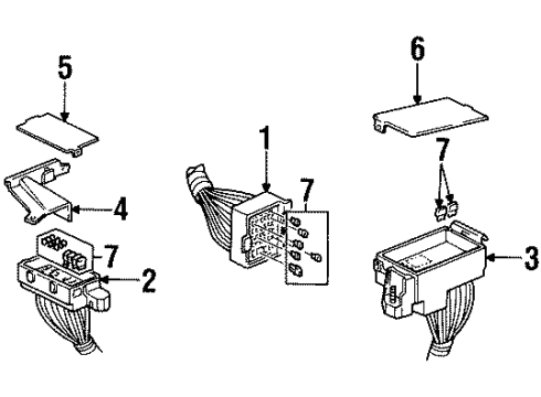 GM 12146723 Cover Asm,Multiuse Relay & Fuse