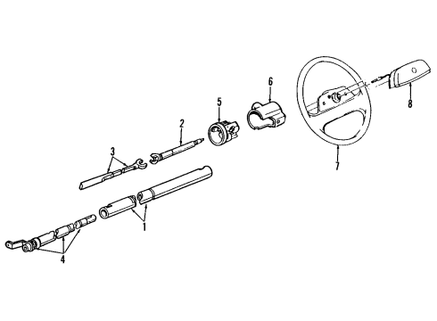 GM 17988105 Steering Wheel Assembly *V/Drk Saph