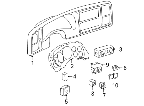 GM 12218136 Lens Asm,Instrument Cluster