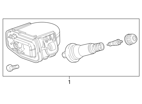 GM 84991144 Tire Pressure Monitor Sensor (XL8 - 433 MHz)