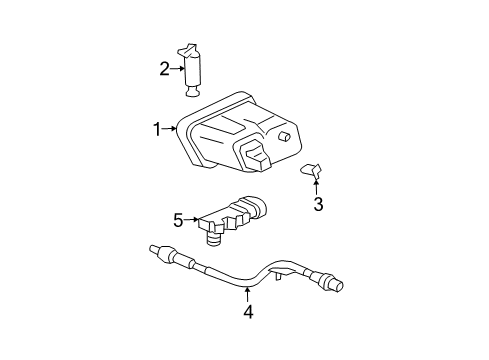 GM 12575746 Valve Asm,Evap Emission Canister Purge Solenoid (W/ Bracket)