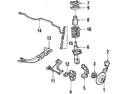 GM 22596732 Shaft, Front Stabilizer