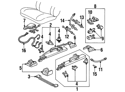 GM 25642662 COVER, Front Seat Adjuster Track