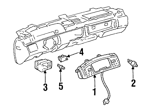 GM 12200796 Instrument Cluster Assembly