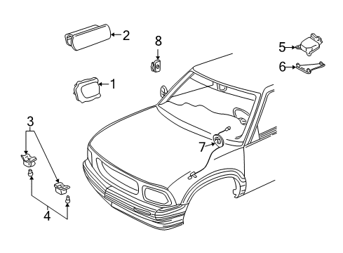 GM 12173622 Harness Assembly, Electronic Brake Control & Inflator Restraint Wr