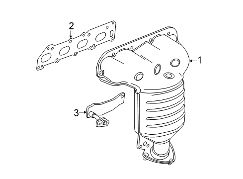 GM 55596488 Exhaust Manifold Assembly (W/ 3Way Catalytic Converter)