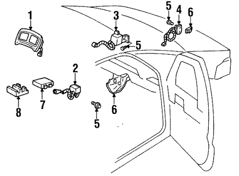 GM 16167635 Sensor Assembly, Inflator Restraint Front End Sheet Metal