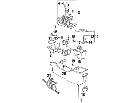 GM 10243802 Lever Assembly, Automatic Transmission Control *Graphite