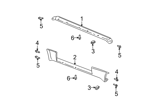 GM 12463301 Protector,Rocker Panel Molding Rear