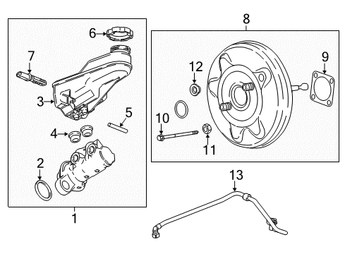 GM 84658873 CYLINDER ASM-BRK MAS(W/P/B BOOS&ELEK BRK