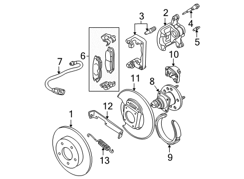 GM 18026270 Caliper Kit,Rear Brake