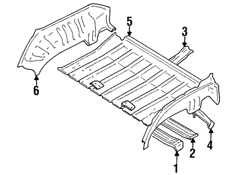 GM 30019380 Panel,Rear Floor (On Esn)