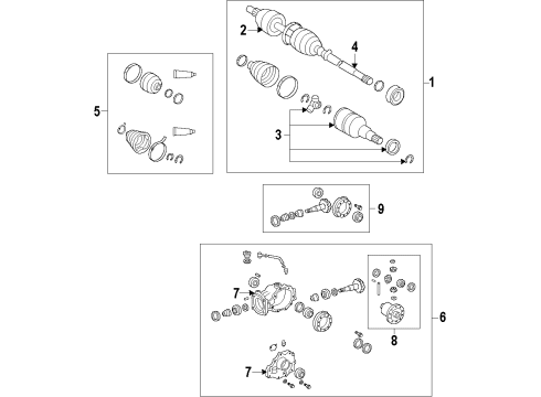 GM 88975541 Front & Rear Propeller Shaft