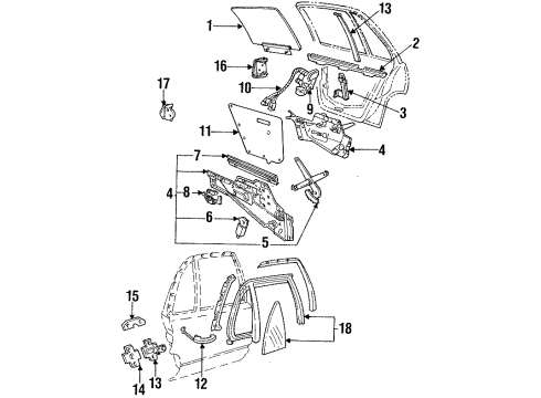 GM 25600025 Sealing Strip, Rear Side Door Window Inner