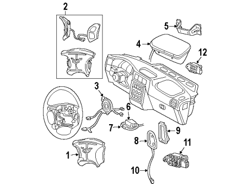 GM 12456491 Switch Kit,Instrument Panel Inflator Restraint Module