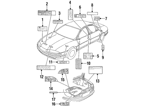 GM 12561277 Label, Vehicle Emission Control Information