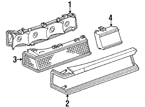 GM 16501873 Lens,Rear Combination Lamp