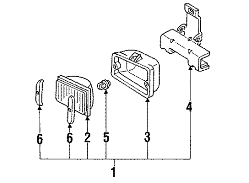 GM 16511817 Lamp,Front Fog