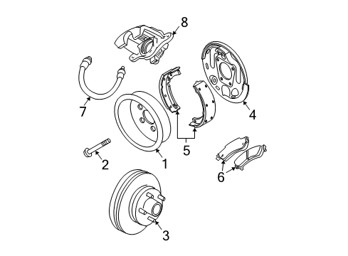 GM 22163643 Hose Assembly, Rear Brake *Marked Print