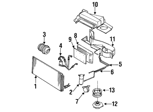 GM 10124667 BRACE, A/C Compressor Mounting