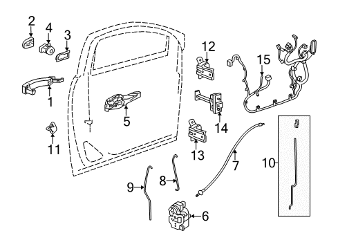 GM 95174714 Switch,Dr Lock