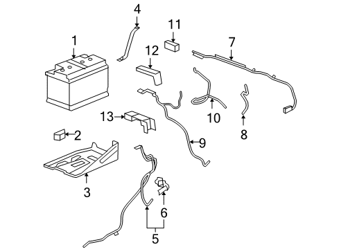 GM 25825642 Cable,Auxiliary Battery Positive