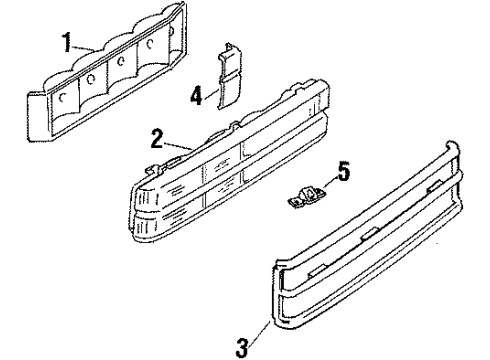 GM 16501054 Housing,Rear Combination & Side Marker Lamp