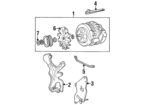 GM 10045757 Brace, Generator