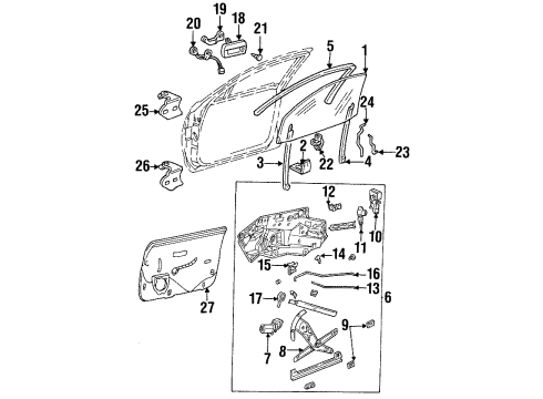 GM 16619640 Handle Assembly, Front Side Door Outside