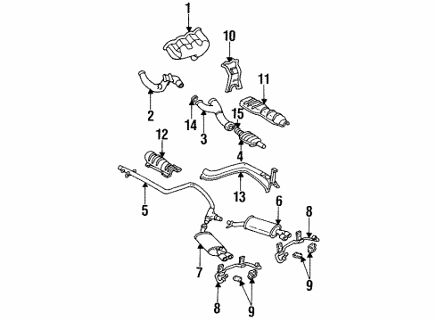 GM 25145132 Warm Up 3Way Catalytic Convertor Assembly