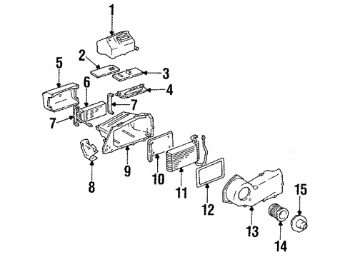 GM 3093592 Core,Evap