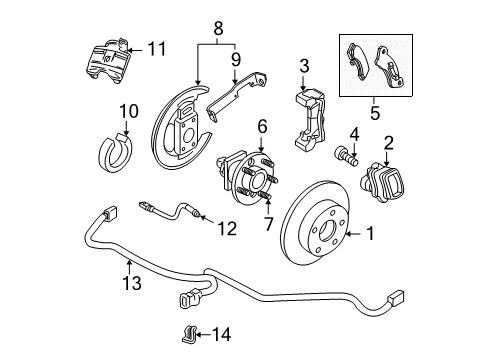 GM 10421015 Cable Assembly, Parking Brake Rear