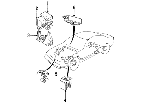 GM 10135480 Bracket, Brake Pressure Mod Valve