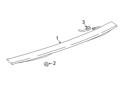 GM 23422756 Nut, High Mount Stop Lamp