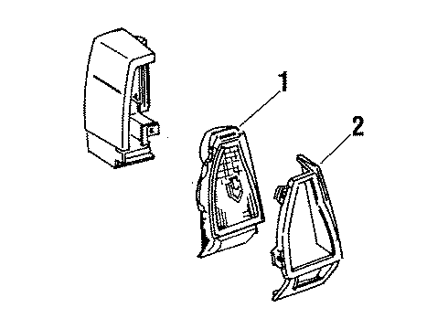 GM 5971993 Housing,Rear Combination & Side Marker Lamp