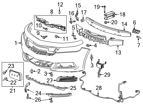 GM 84197978 Bracket, Fwd Range Radar