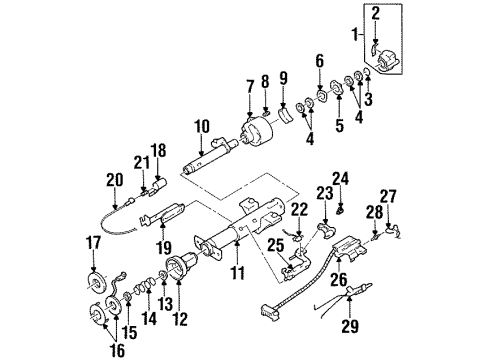 GM 26066561 Support,Steering Column Housing