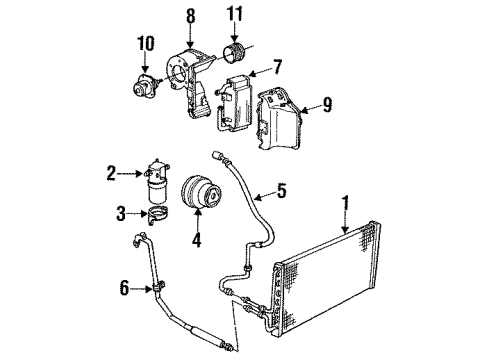 GM 88964873 Air Conditioner Compressor Kit