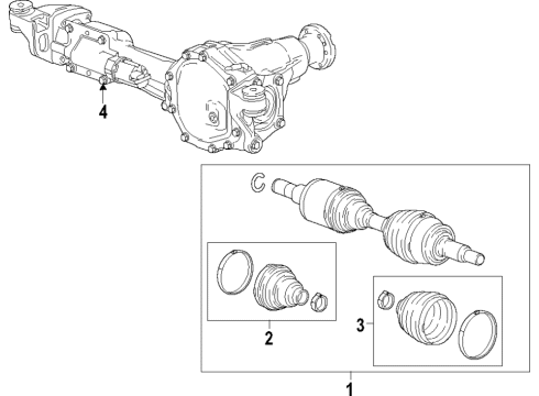 GM 84076334 Front Axle Propeller Shaft Assembly