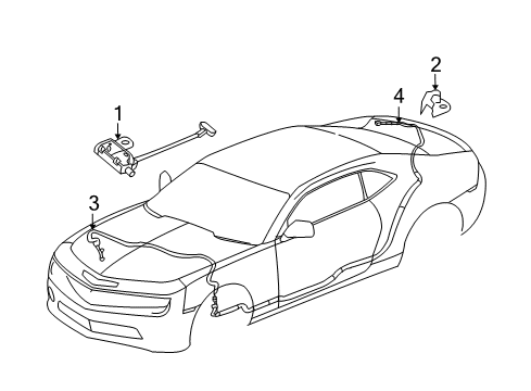 GM 92229377 Cable Assembly, Radio Antenna