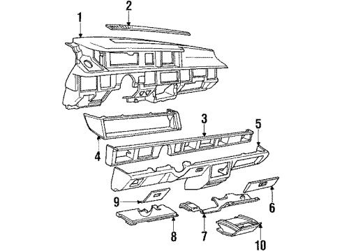 GM 22516379 Plate Assembly, Instrument Panel Accessory Trim