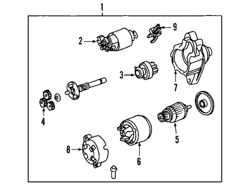 GM 88972435 Drive,Starter