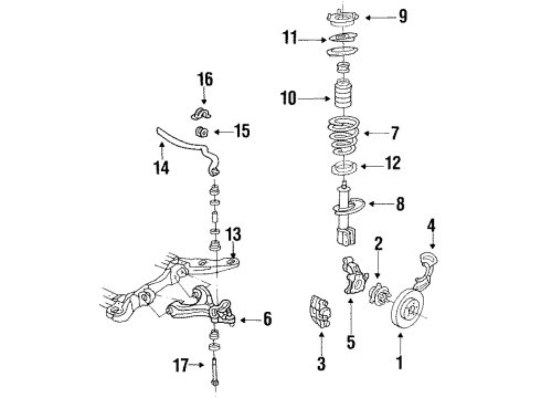 GM 22064104 Rear Suspension Strut Assembly