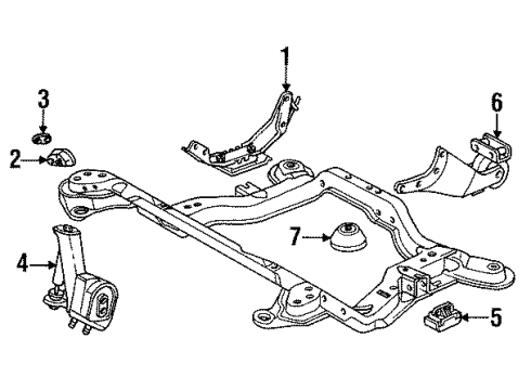 GM 21010840 REINFORCEMENT ENG MOTION P