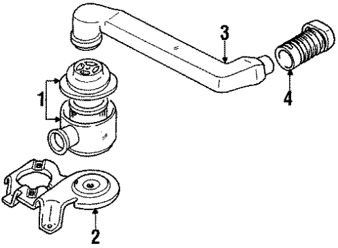 GM 14102625 Duct, Rear Air Intake