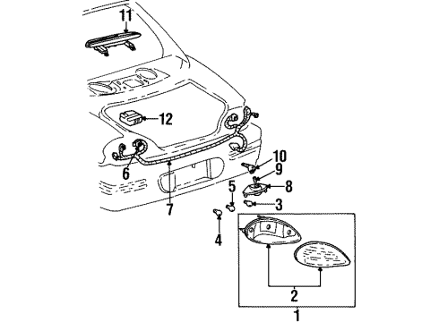 GM 12148604 Harness Assembly, Rear Lamp Wiring