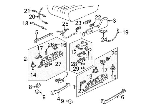 GM 12116251 Connector, W/Leads, 8-Way F. *Gray