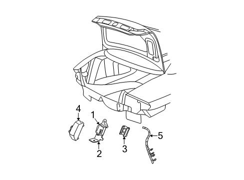 GM 12450965 Antenna Assembly, Navigation