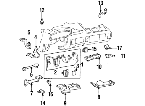 GM 16215864 Sensor Assembly, Sun Load Temperature