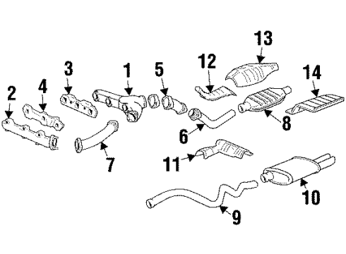 GM 12339895 Exhaust Pipe